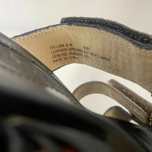 Abeo Gillian Neutral Women's Sandals Slides Adjustable Straps Dress Heels Sz 9 - Picture 10 of 12